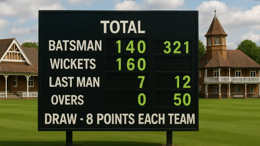 How Many Points for a Draw in County Cricket?